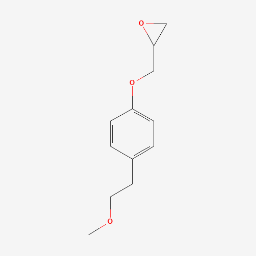3-[4-(2-Methoxyethyl)phenoxy]-1,2-epoxypropane (CAS: 56718-70-8) - Chemical Structure and Molecular Formula 