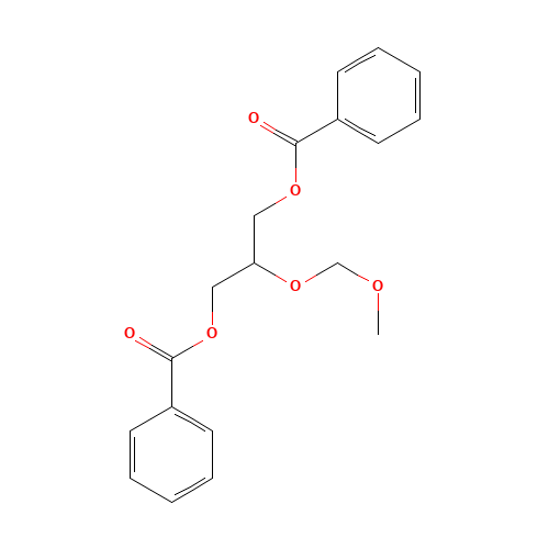 2-(Methoxymethoxy)-1,3-propanediyl Dibenzoate (CAS: 110874-21-0) - Chemical Structure and Molecular Formula 