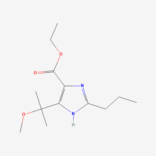 4-(1-Methoxy-1-methylethyl)-2-propyl-1H-imidazole-5-carboxylic Acid Ethyl Ester (CAS: 1092980-84-1) - Related Chemical Product