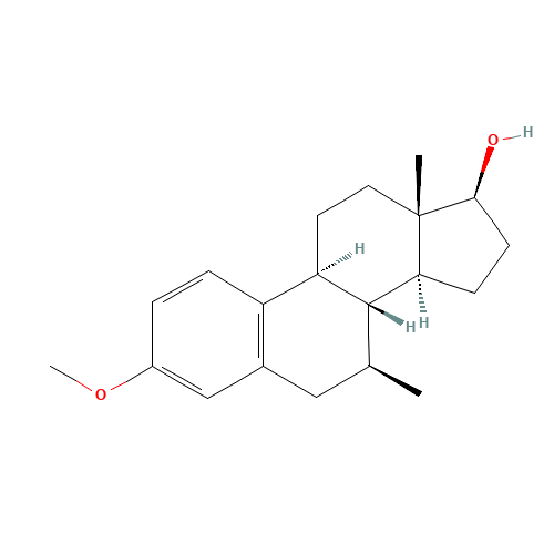 (7b,17b)-3-Methoxy-7-methyl-estra-1,3,5(10)-trien-17-ol (CAS: 153063-86-6) - Chemical Structure and Molecular Formula 