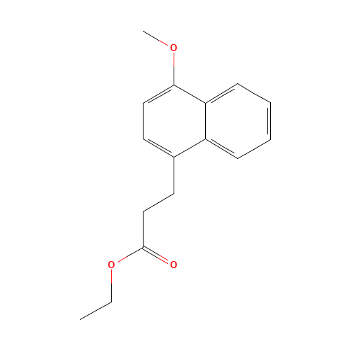 4-Methoxy-1-naphthalenepropanoic Acid Ethyl Ester (CAS: 861354-99-6) - Related Chemical Product
