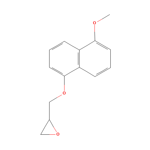 2-[[(5-Methoxy-1-naphthalenyl)oxy]methyl]oxirane (CAS: 76275-47-3) - Related Chemical Product