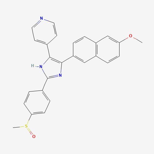 4-(6-Methoxy-2-naphthyl)-2-(4-methylsulfinylphenyl)-5-(4-pyridyl)-1H-imidazole (CAS: 948557-43-5) - Related Chemical Product