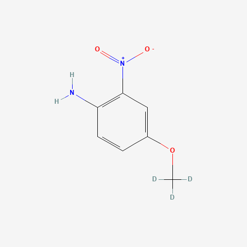 4-Methoxy-2-nitroaniline-d3 (CAS: 922730-95-8) - Chemical Structure and Molecular Formula 