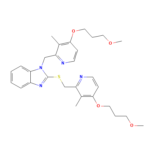 N-[[4-(3-Methoxypropoxy)-3-methyl-2-pyridinyl]methyl] Rabeprazole Sulfide (CAS: 1114543-47-3) - Related Chemical Product