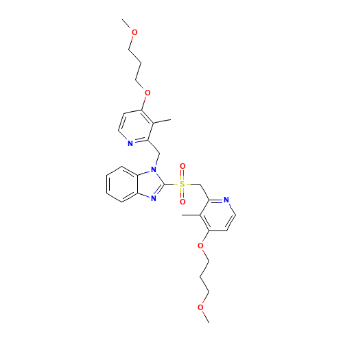 N-[[4-(3-Methoxypropoxy)-3-methyl-2-pyridinyl]methyl] Rabeprazole Sulfone (CAS: 1246818-79-0) - Related Chemical Product