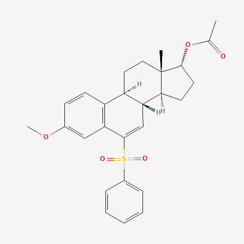 3-Methoxy-6-phenylsulfonyl-6,7-didehydro Estradiol (CAS: 153004-08-1) - Chemical Structure and Molecular Formula 