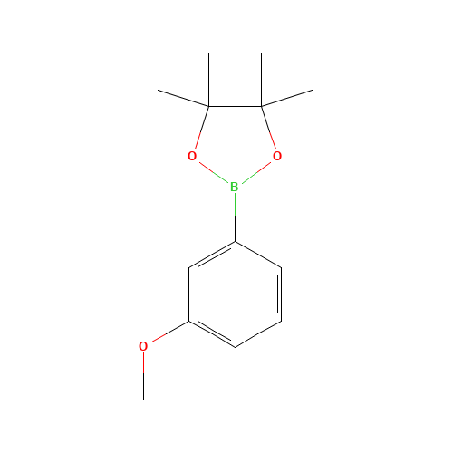 3-Methoxyphenylboronic Acid Pinacol Ester (CAS: 325142-84-5) - Chemical Structure and Molecular Formula 