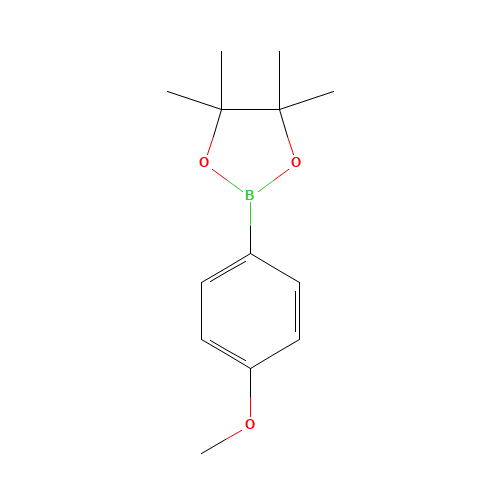4-Methoxyphenylboronic Acid Pinacol Ester (CAS: 171364-79-7) - Chemical Structure and Molecular Formula 