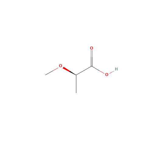 (R)-(+)-2-Methoxypropionic Acid (CAS: 23943-96-6) - Chemical Structure and Molecular Formula 