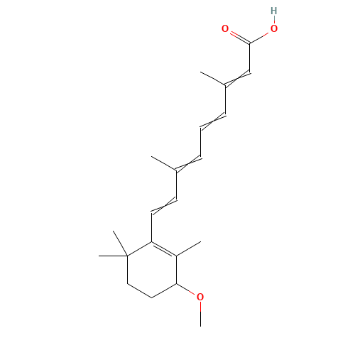 4-Methoxy Retinoic Acid (CAS: 81121-20-2) - Chemical Structure and Molecular Formula 
