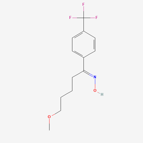 5-Methoxy-1-[4-(trifluoromethyl)phenyl]-1-pentanone Oxime (CAS: 88699-84-7) - Chemical Structure and Molecular Formula 