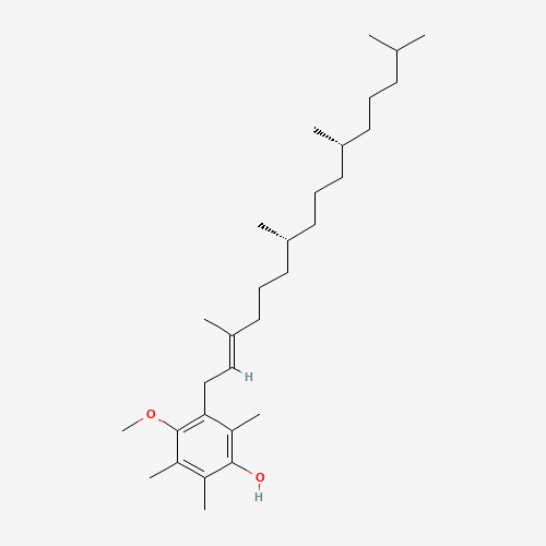 [R,R-(E)]-4-Methoxy-2,3,6-trimethyl-5-(3,7,11,15-tetramethyl-2-hexadecenyl)phenol (CAS: 86993-71-7) - Chemical Structure and Molecular Formula 