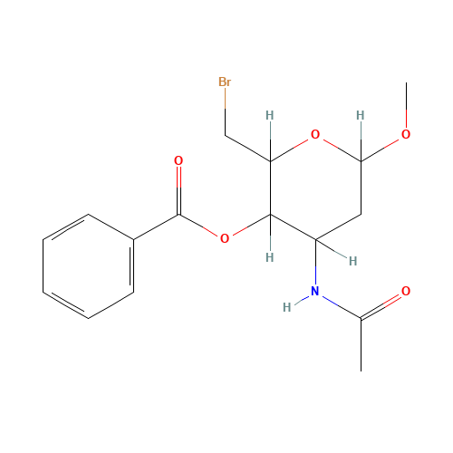 Methyl 3-Acetylamino-4-O-benzoyl-6-bromo-2,3,6-trideoxy-A-D-ribo-hexopyranoside (CAS: 57865-92-6) - Related Chemical Product