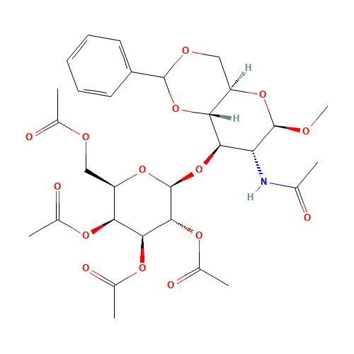 Methyl 2-Acetamido-4,6-O-benzylidene-3-O-(2,3,4,6-tetra-O-acetyl-b-D-galactopyranosyl-2-deoxy-b-D-glucopyranoside (CAS: 162427-96-5) - Related Chemical Product