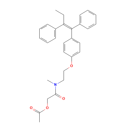 N-Methyl-N-(2-acetoxyacetyl) Tamoxifen (CAS: 1076198-47-4) - Related Chemical Product