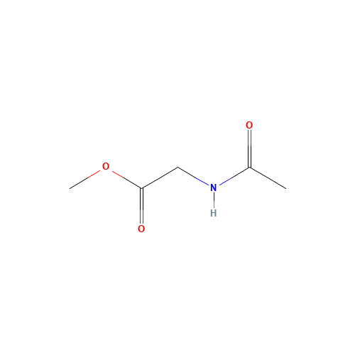 Methyl N-Acetylglycinate (CAS: 1117-77-7) - Chemical Structure and Molecular Formula 