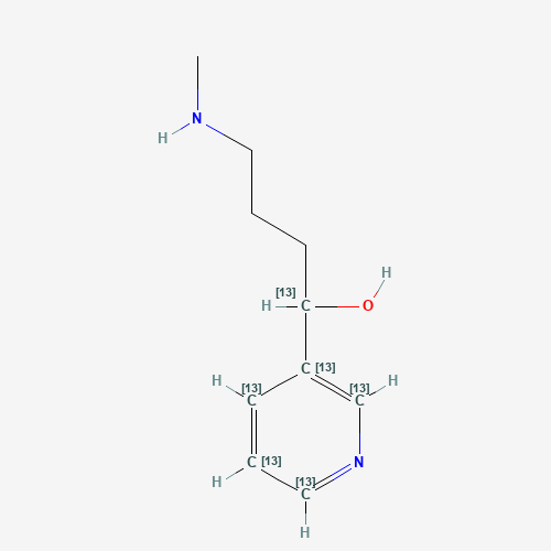 4-(Methylamino)-1-(3-pyridyl)-1-butanol-1,2',3',4',5',6'-13C6 (CAS: 1216991-24-0) - Related Chemical Product