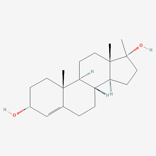 17-Methyl-4-androstene-3a,17a-diol (CAS: 897950-19-5) - Chemical Structure and Molecular Formula 