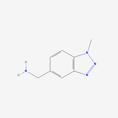 1-Methyl-1H-benzotriazole-5-methanamine (CAS: 499770-77-3) - Chemical Structure and Molecular Formula 