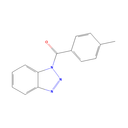 1-(4-Methylbenzoyl)-1H-benzotriazole (CAS: 59046-28-5) - Chemical Structure and Molecular Formula 