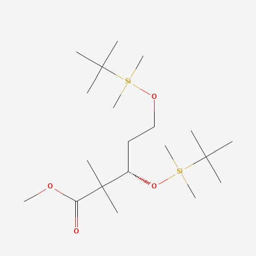 (-)-Methyl (3S)-3,5-Bis-{[tert-butyldimethylsilyl)oxy]}-2,2-dimethylpentanoate (CAS: 218614-13-2) - Related Chemical Product