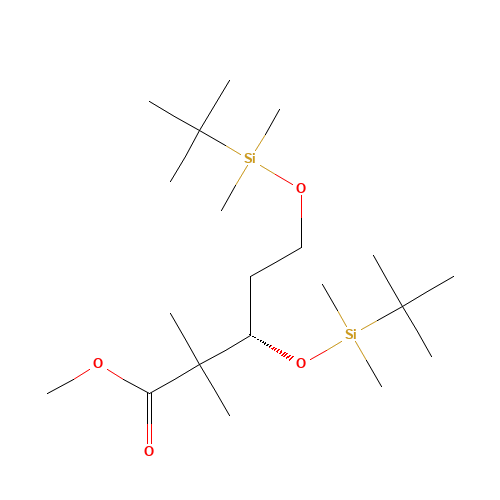 (-)-Methyl (3S)-3,5-Bis-{[tert-butyldimethylsilyl)oxy]}-2,2-dimethylpentanoate (CAS: 218614-13-2) - Related Chemical Product