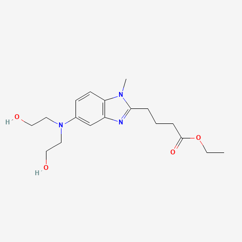 [1-Methyl-5-bis(2'-hydroxyethyl)aminobenzimidazolyl-2]butanoic Acid Ethyl Ester (CAS: 3543-74-6) - Related Chemical Product
