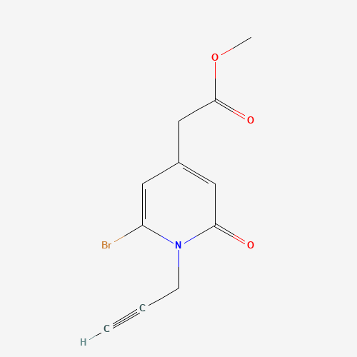 Methyl 6-Bromo-1,2-dihydro-2-oxo-1-(2-propynyl)-4-pyridineacetate (85:15% Bromo:Chloro Derivative) (CAS: 141807-55-8) - Related Chemical Product