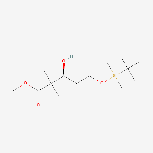 (+)-Methyl (3S)-5-{[tert-Butyldimethylsilyl)oxy]}-3-hydroxy-2,2-dimethylpentanoate (CAS: 263900-32-9) - Related Chemical Product