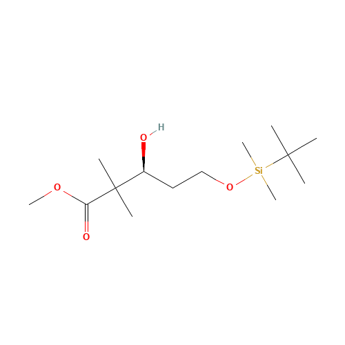 (+)-Methyl (3S)-5-{[tert-Butyldimethylsilyl)oxy]}-3-hydroxy-2,2-dimethylpentanoate (CAS: 263900-32-9) - Related Chemical Product