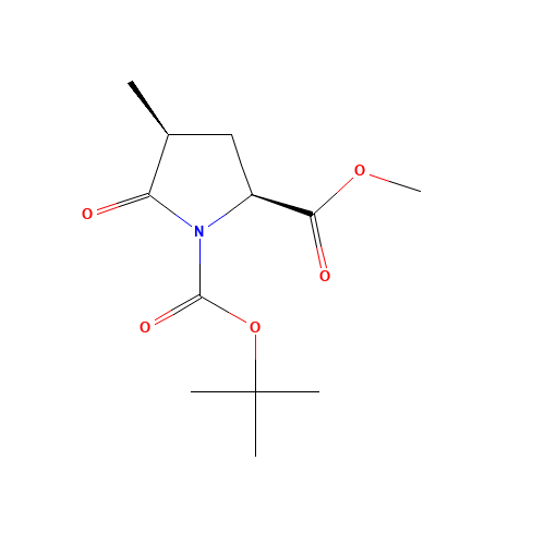 Methyl (2S,4S)-1-(tert-butoxycarbonyl)-4-methylpyroglutamate (CAS: 196394-48-6) - Related Chemical Product