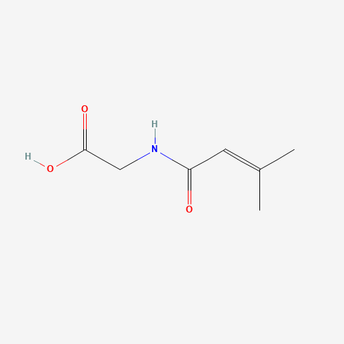 3-Methylcrotonyl Glycine (CAS: 33008-07-0) - Chemical Structure and Molecular Formula 