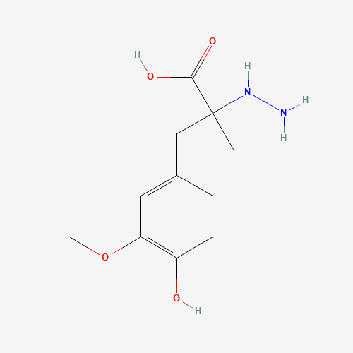 3-O-Methyl Carbidopa (CAS: 85933-19-3) - Chemical Structure and Molecular Formula 