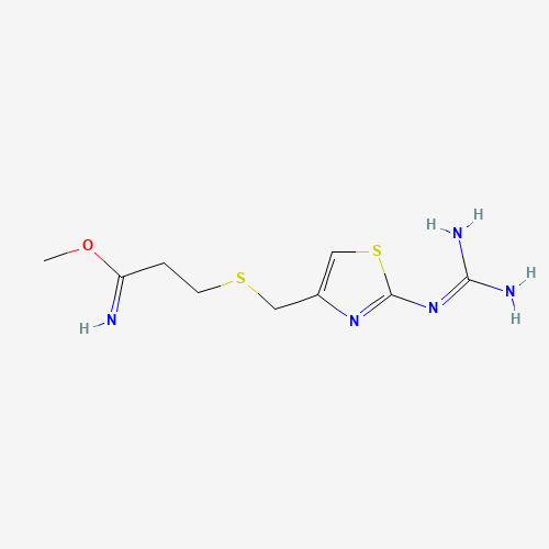 Methyl 3-[[[2-[(Diaminomethylene]amino-4-thiazolyl]methyl]-thio]propionimidate (CAS: 76823-94-4) - Related Chemical Product