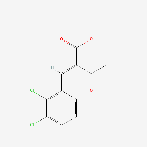 Methyl 2-(2,3-Dichlorobenzylidene)acetoacetate (CAS: 74073-22-6) - Chemical Structure and Molecular Formula 