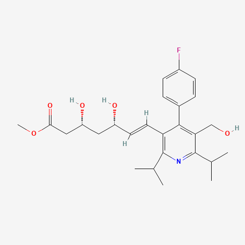 Methyl rel-(E)-7-[2,6-Diisopropyl-4-(4-fluorophenyl)-5-hydroxymethylpyridinyl]-3,5-dihydroxy-6-heptenoate (CAS: 124863-87-2) - Related Chemical Product