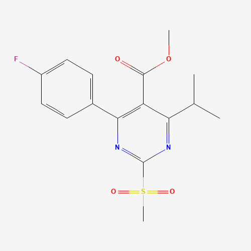 Methyl 4-(4-Fluorophenyl)-6-isopropyl-2-(methylsulfonyl)pyrimidine-5-carboxylate (CAS: 799842-06-1) - Related Chemical Product