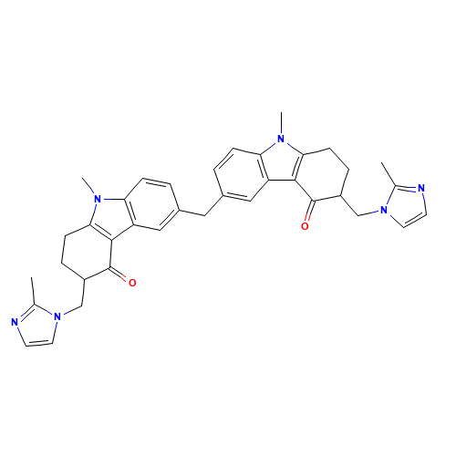 6,6'-Methylenebis[(2RS)-9-methyl-3-[(2-methyl-1H-imidazol-1-yl)methyl]-1,2,3,9-tetrahydro-4H-carbazol-4-one (CAS: 1076198-52-1) - Related Chemical Product