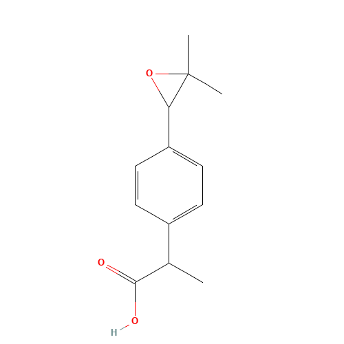 2-[p-(2-Methyl-1,2-epoxypropyl)phenyl]propionic Acid (CAS: 75626-00-5) - Related Chemical Product