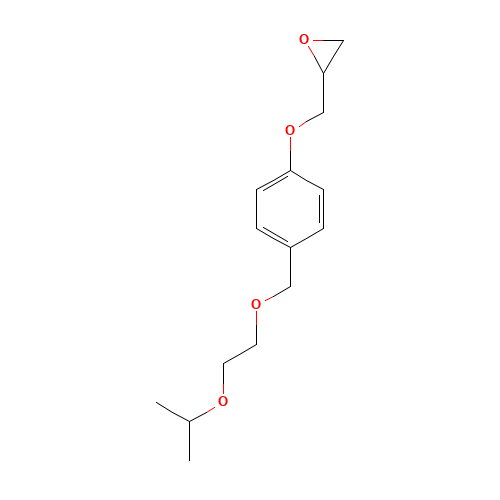 [[4-[[2-(1-Methylethoxy)ethoxy]methyl]phenoxy]methyl]oxirane (CAS: 66722-57-4) - Related Chemical Product