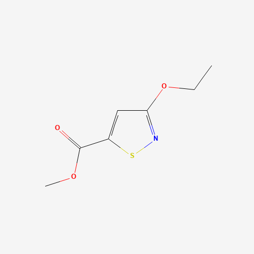Methyl-3-ethoxyisothiazole-5-carboxylate (CAS: 170953-74-9) - Chemical Structure and Molecular Formula 