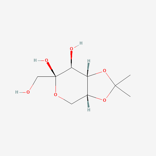 4,5-O-(1-Methylethylidene)-b-D-fructopyranose (CAS: 912456-61-2) - Chemical Structure and Molecular Formula 