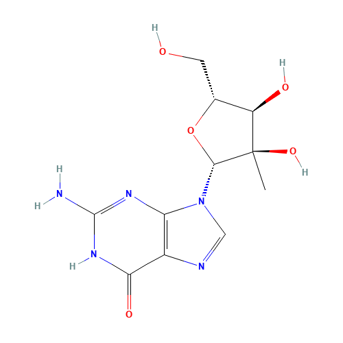 2'-C-b-Methyl Guanosine (CAS: 374750-30-8) - Chemical Structure and Molecular Formula 