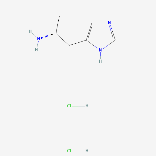 R(-)-a-Methyl Histamine Dihydrochloride (CAS: 75614-89-0) - Chemical Structure and Molecular Formula 