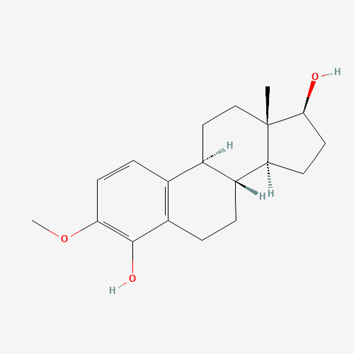 3-O-Methyl 4-Hydroxy Estradiol (CAS: 5976-66-9) - Chemical Structure and Molecular Formula 
