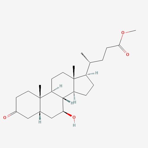 Methyl 7b-Hydroxy-3-ketocholanoate (CAS: 67371-28-2) - Chemical Structure and Molecular Formula 