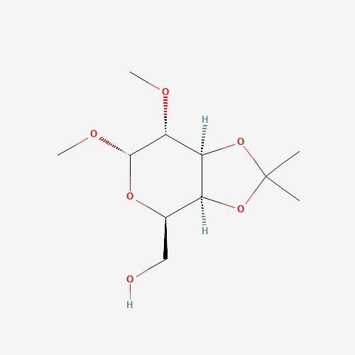 Methyl 3,4-O-Isopropylidene-2-O-methyl-a-D-galactopyranoside (CAS: 34698-22-1) - Chemical Structure and Molecular Formula 