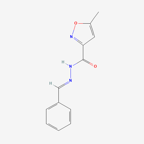 5-Methyl-3-isoxazolecarboxylic Acid Benzylidenehydrazide (CAS: 91397-11-4) - Chemical Structure and Molecular Formula 