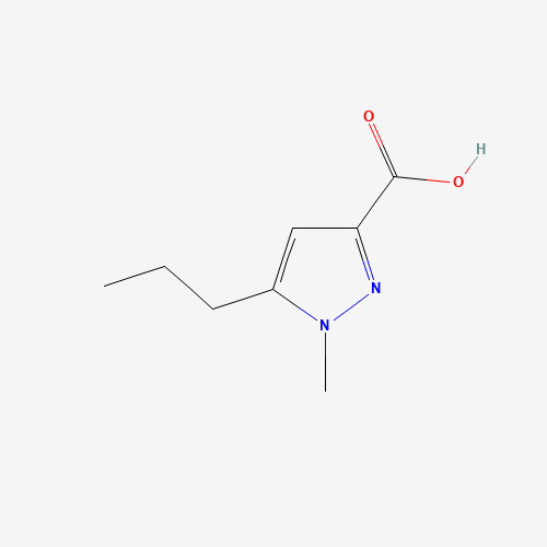 1-Methyl-5-propyl-1H-pyrazole-3-carboxylic Acid (CAS: 247583-70-6) - Chemical Structure and Molecular Formula 